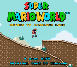 SNES SUPER MARIO WORLD Return to Dinosaur Land