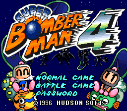 SNES SUPER BOMBERMAN 4 (English)