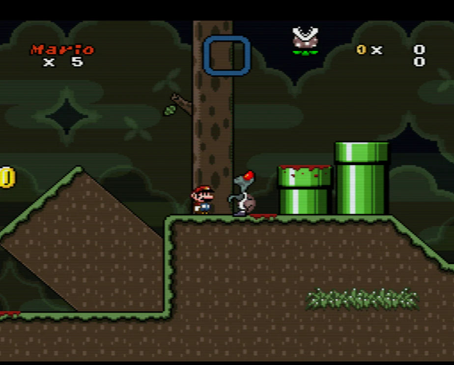 SNES SMW THE HALLOWEEN ISLAND
