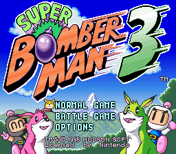 SNES SUPER BOMBERMAN 3 (English)