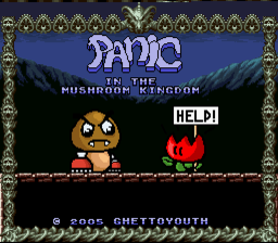 SNES SMB PANIC in the MUSHROOM KINGDOM