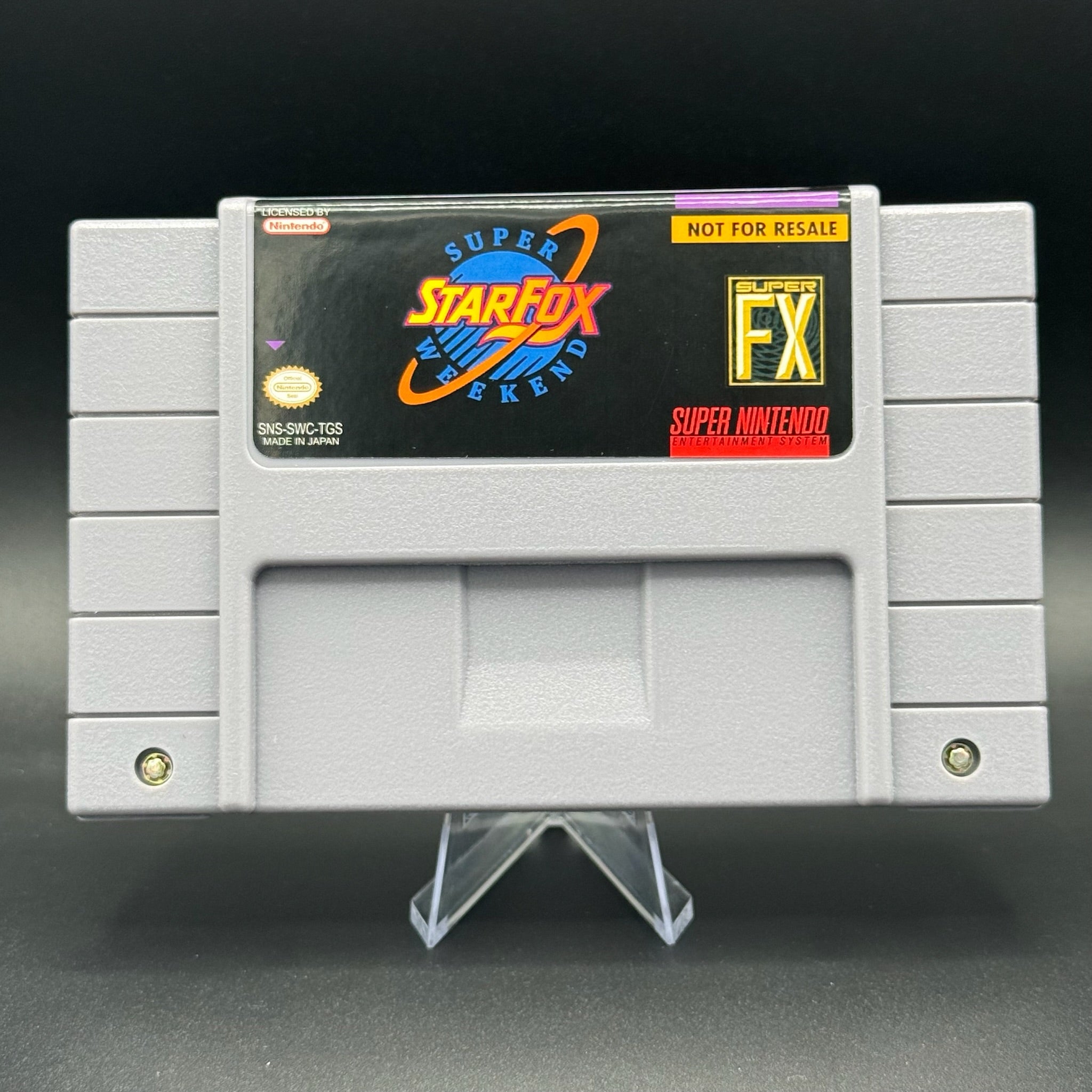 SNES STAR FOX Super Weekend Cart