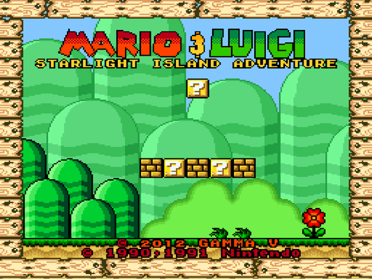 SNES Mario+Luigi STARLIGHT ISLAND ADVENTURE