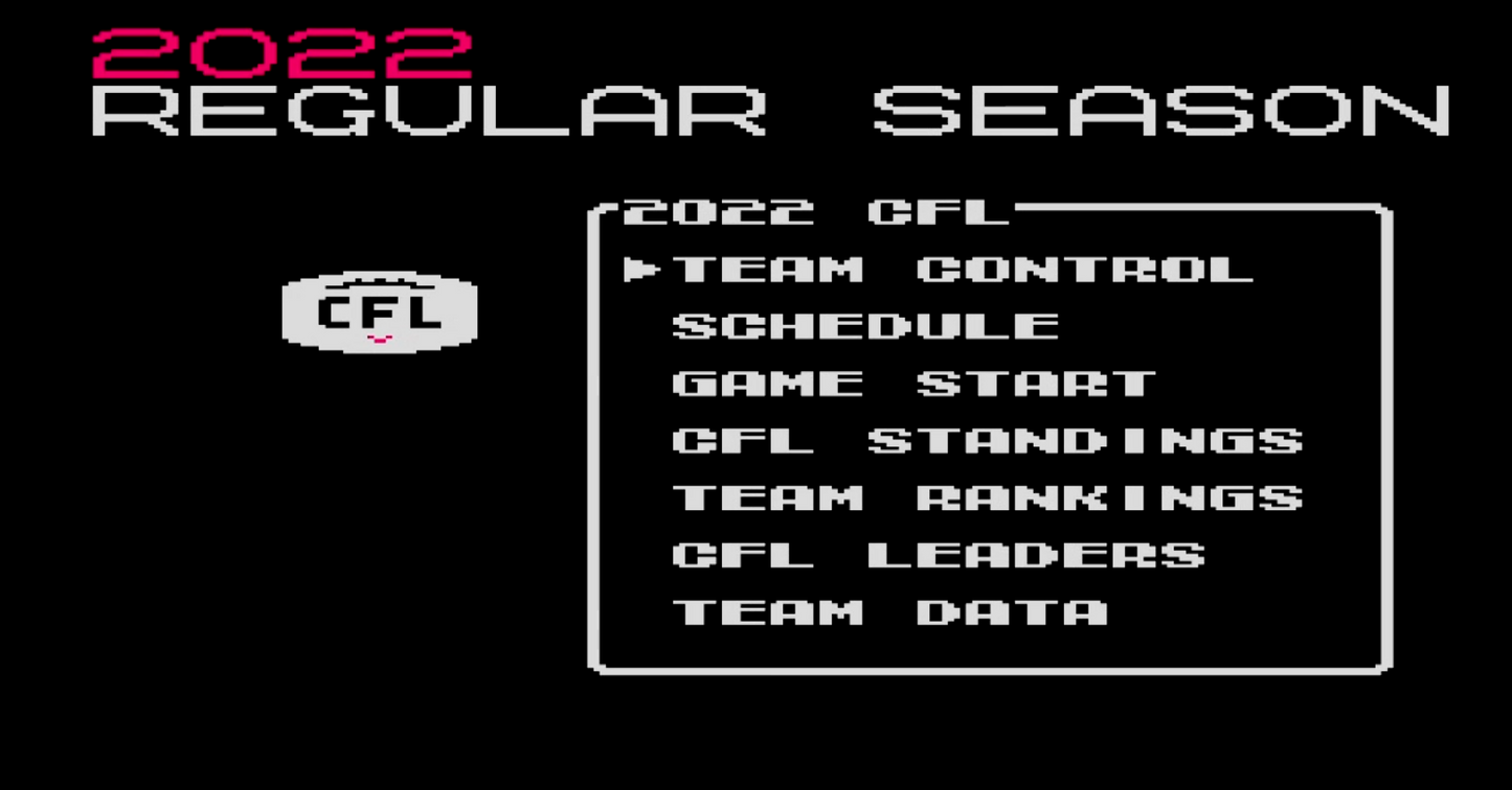 NES TECMO CFL Football 2025